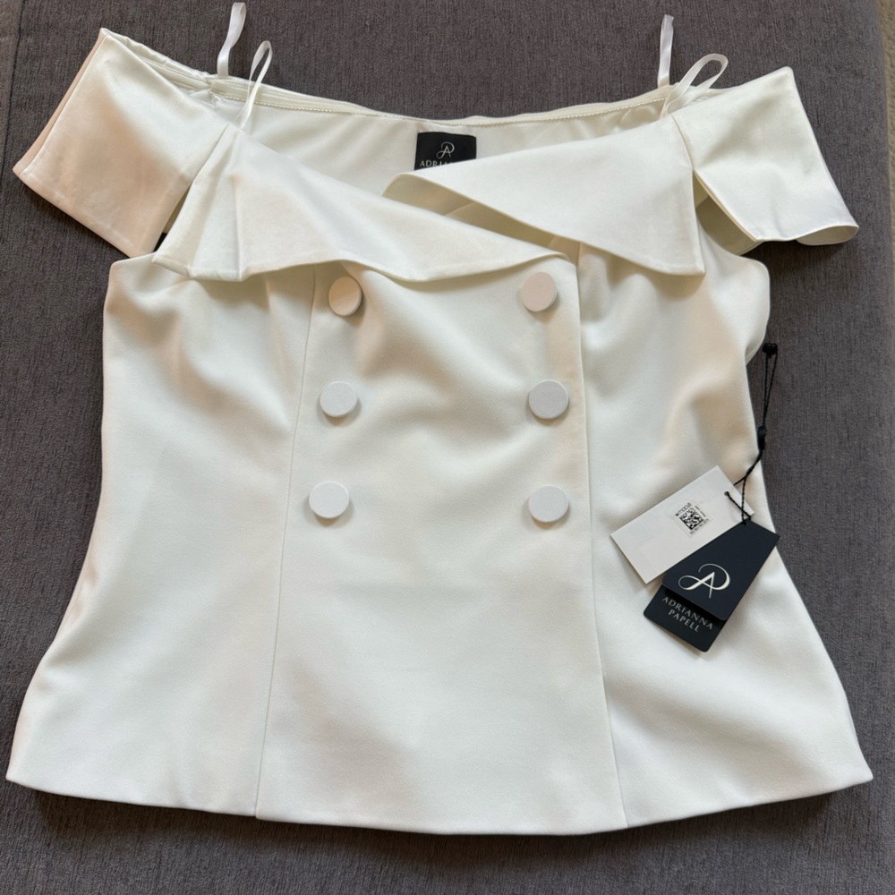 NWT tuxedo off shoulder top
